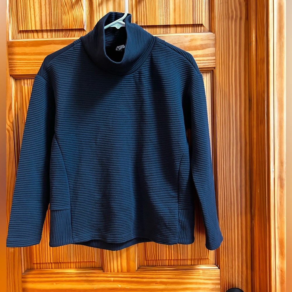 RBX Deep Blue Ribbed Turtleneck